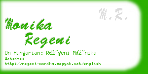 monika regeni business card